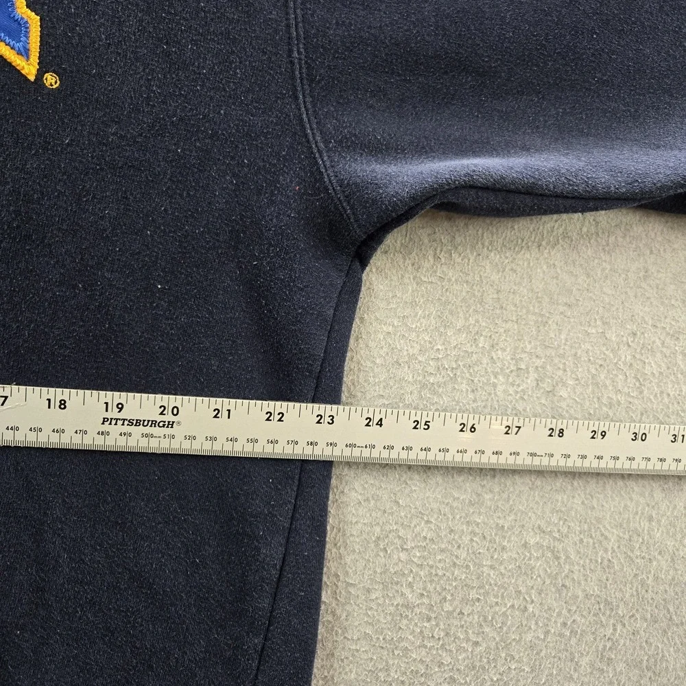 UCLA Bruins Men Hoodie L Navy E5 Logo Embroidered Graphic Fleece READ